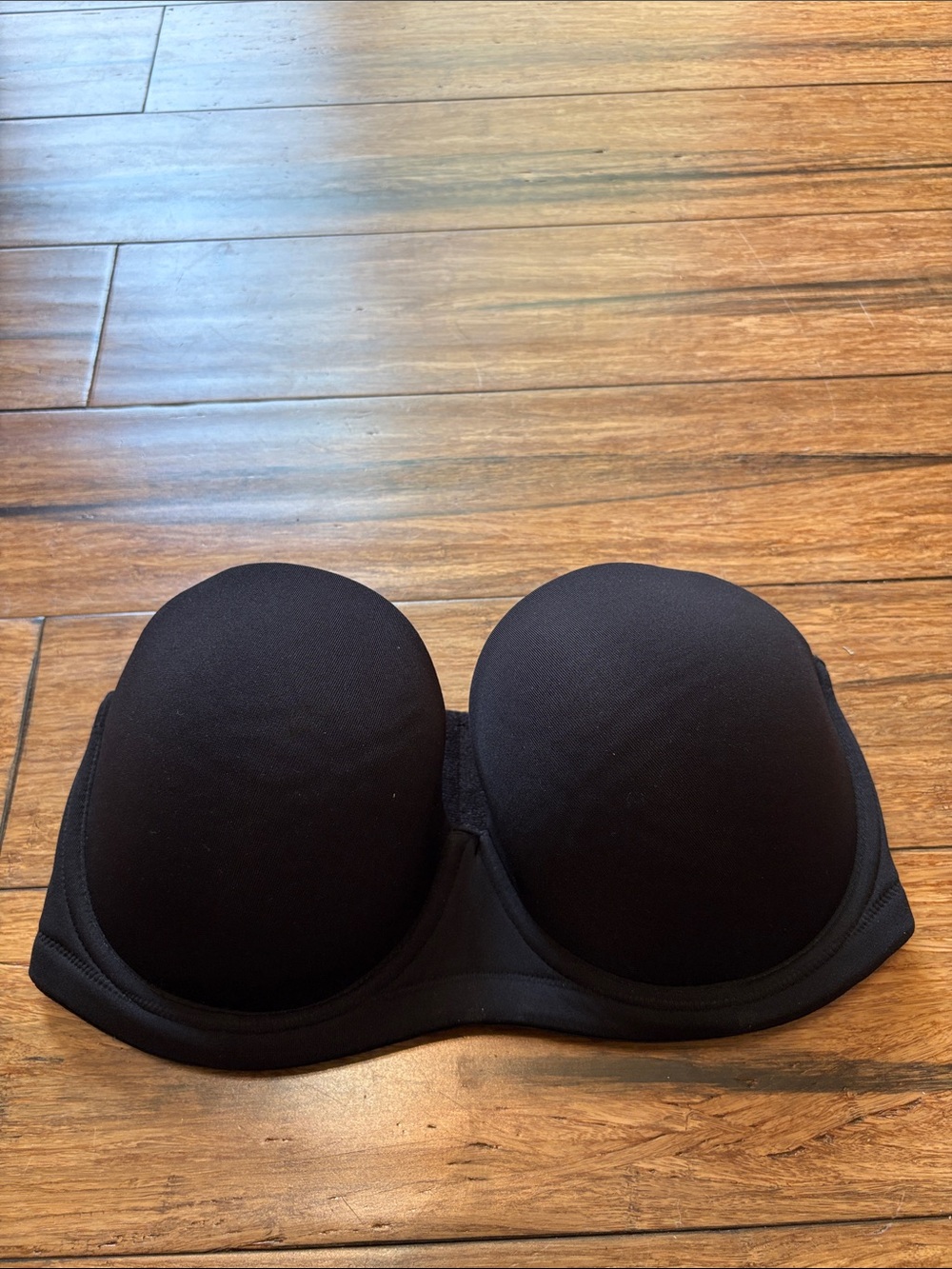 WACOAL 854119 Bra 32DDD Black Strapless Underwire Full Coverage